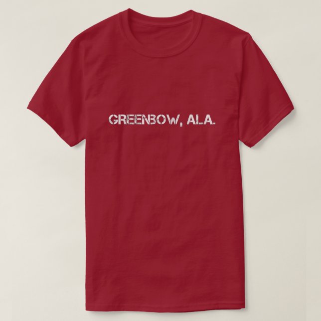 Camiseta GREENBOW Alabama (Frente do Design)
