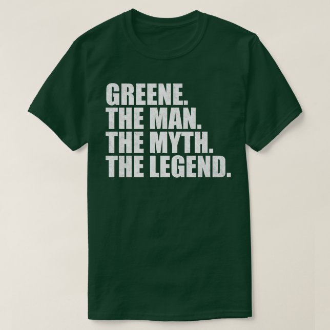 Camiseta GreeneGreene Nome da família Greene sobrenome Gree (Frente do Design)