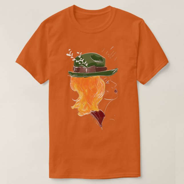 Camiseta GreenHat RedHead (Frente do Design)