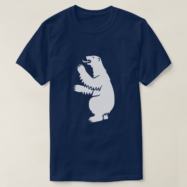 Camiseta Greenland Polar Bear Coat of Arms  (Frente do Design)