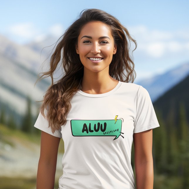 Camiseta Greenlandic Hello Aluu Greenlander Groelândia (Criador carregado)