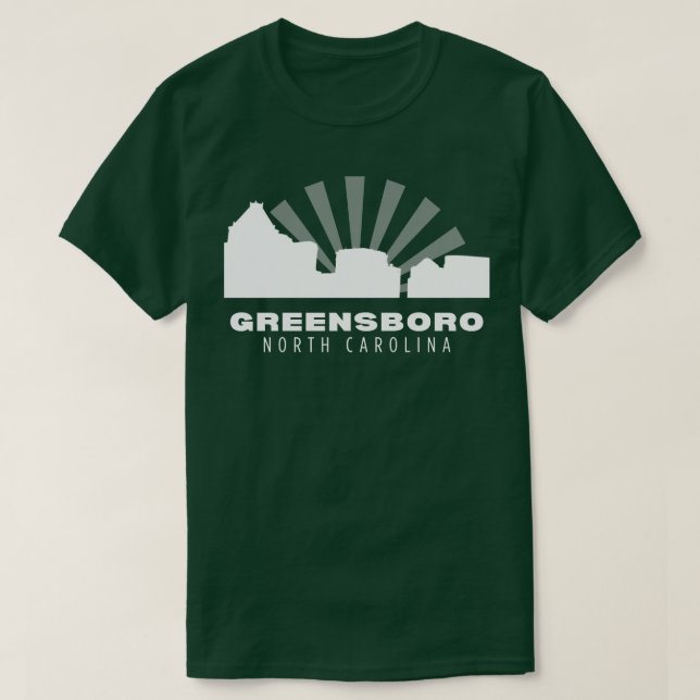 Camiseta Greensboro Skyline (Frente do Design)