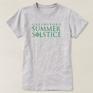 Camiseta Greensboro Summer Solstice Verde Simples sobre Cin