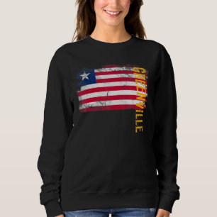 Camiseta Greenville Libéria Bandeira Dos Liberianos Mulhere