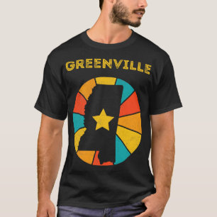 Camiseta Greenville Mississipi Vintage aflita Souvenir