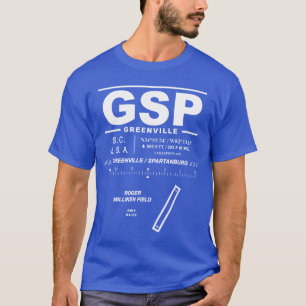 Camiseta Greenville Spartanburg Aeroporto Internacional SPG