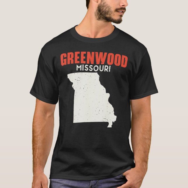 Camiseta Greenwood Missouri EUA State America Viagem Missou (Frente)