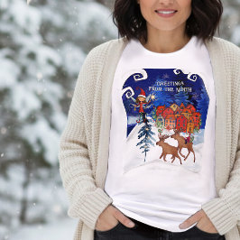 Camiseta Greeting from the North Moose Village
