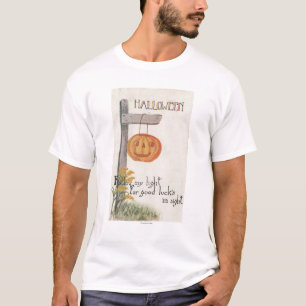 Camiseta GreetingJack-O-Lanterna do Dia das Bruxas no cargo
