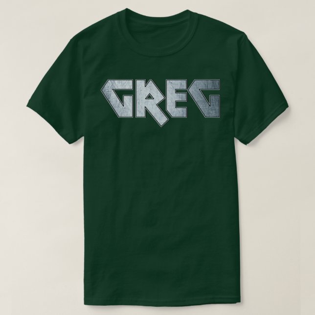 Camiseta Greg de metal pesado (Frente do Design)