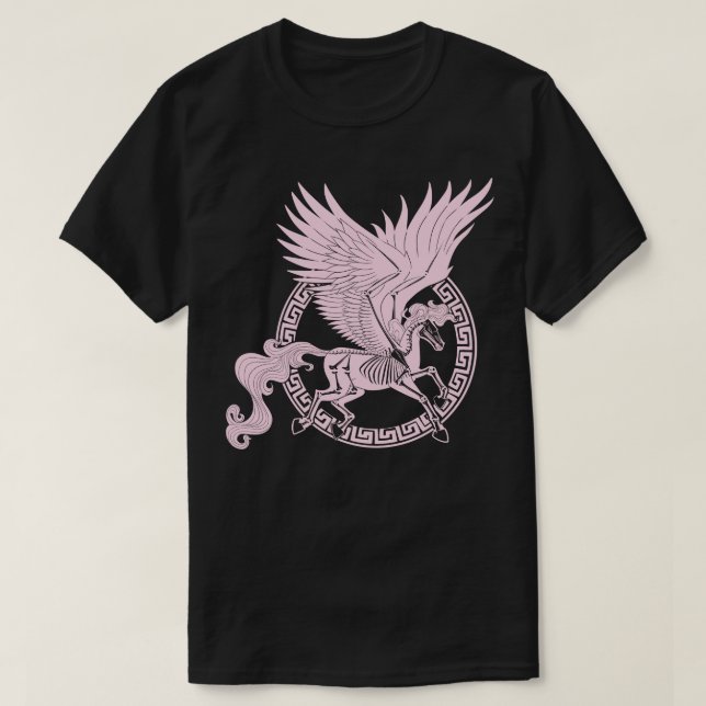 Camiseta Grego branco Pegasus (Frente do Design)