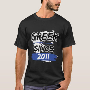 Camiseta Grego Desde 2011 Mapa de Grécias Grego