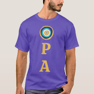 Camiseta Grego Orgulho Opa Mau Proteção da Maldição dos Olh