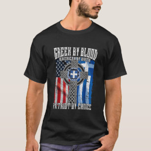 Camiseta Grego por Blood American Por Aniversário Patriot P