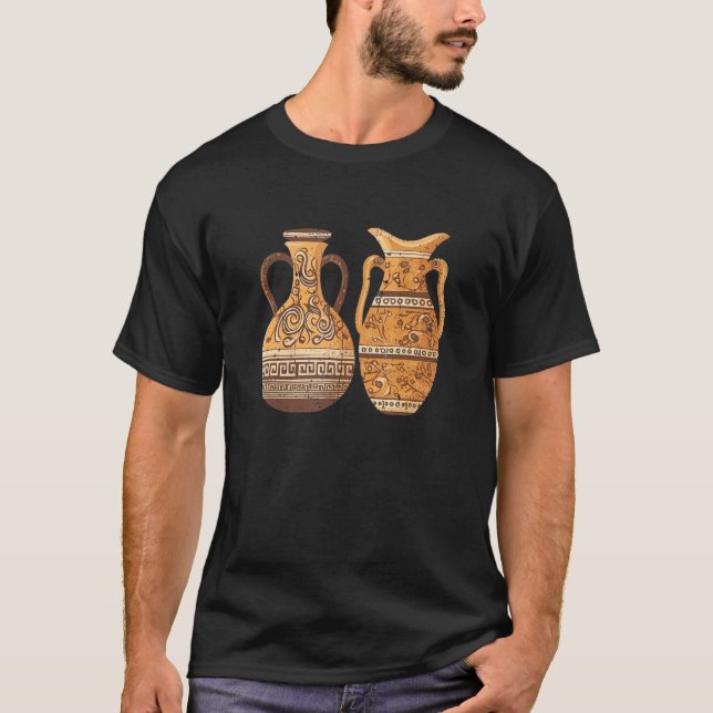 Camiseta Grego Vases De Potência Artéria Cerâmica De Potéri (Frente)