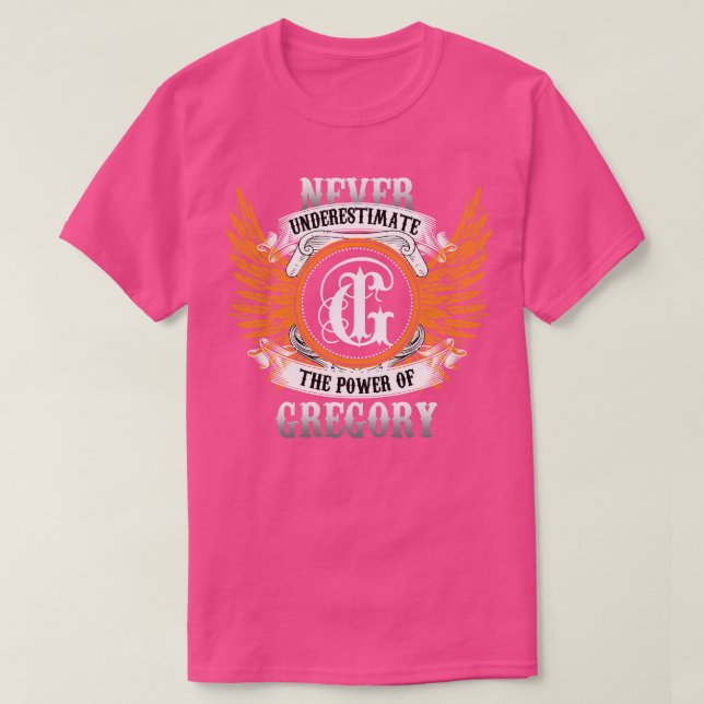 Camiseta Gregory Name Shirt Nunca Subestima O Poder (Frente do Design)