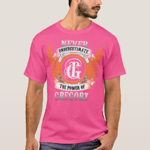 Camiseta Gregory Name Shirt Nunca Subestima O Poder