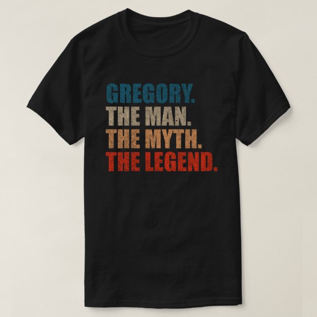 Camiseta Gregory O Homem O Mito A Lenda (Frente do Design)