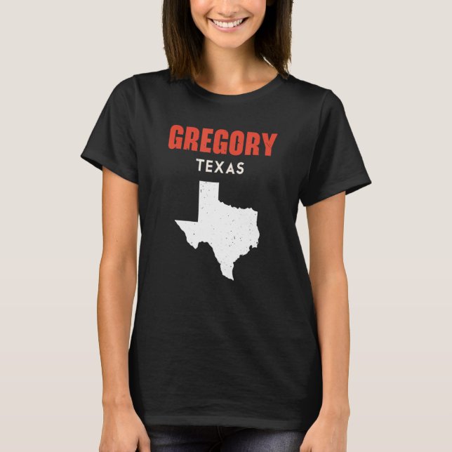 Camiseta Gregory Texas EUA State America Viagem Texas (Frente)
