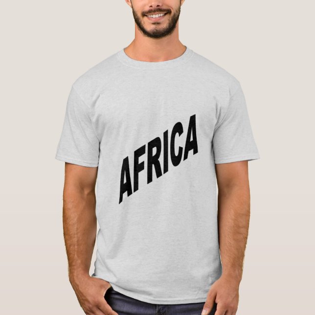 Camiseta grelha a terra natal ÁFRICA (Frente)