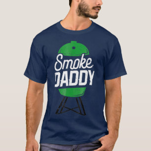 Camiseta Grelha de CHURRASCO de Pai de Ovos Verdes de Fuma