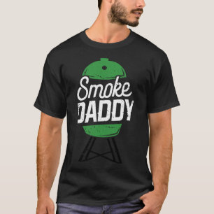 Camiseta Grelha de Churrasco de Pai de Ovos Verdes de Fumaç