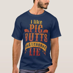 Camiseta Grelha De CHURRASCO Silhueta Eu Gosto De Bumbuns D