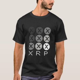 Camiseta Grelha de criptografia do logotipo XRP