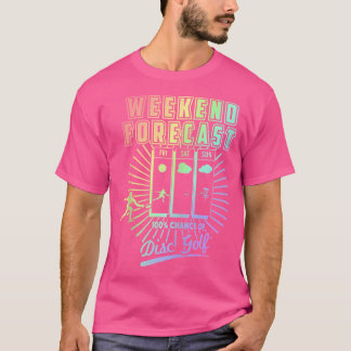 Camiseta Grelha De Golfe De Disco De Previsão De Fim De Sem