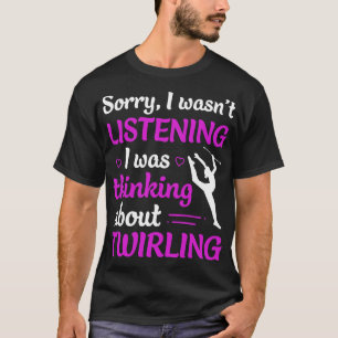 Camiseta Grelha Eu Estava Ouvindo Eu Estava Pensando Sobre
