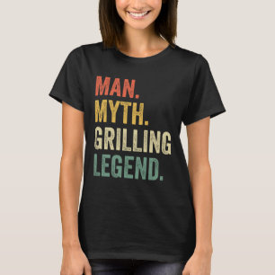 Camiseta Grelhando Churrasco Homem Divertido Mito Grelha Le