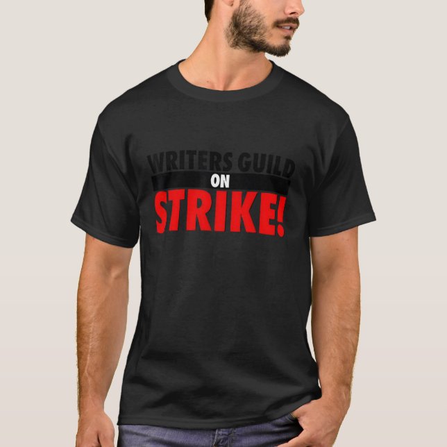 Camiseta Gremio De Escritores Da América Em Greve Contra Ch (Frente)