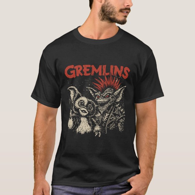 Camiseta Gremlins Estilo Punk (Frente)