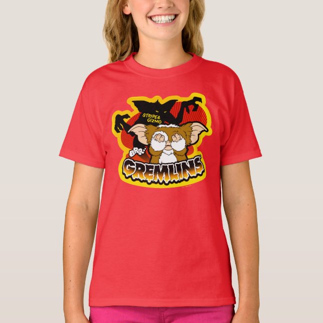 Camiseta Gremlins | Stripe Scaring Gizmo (Frente)