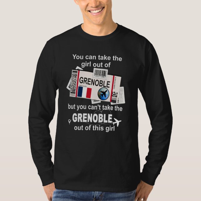 Camiseta Grenoble Boarding Pass Grenoble Girl Grenoble (Frente)