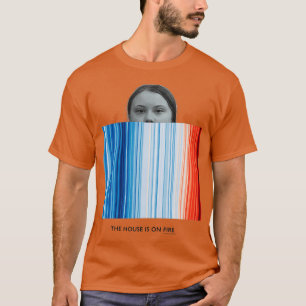 Camiseta Greta do Aquecimento Climático A Casa está em Fogo