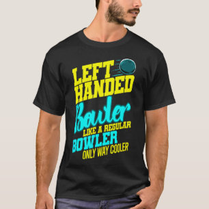 Camiseta Greve de Boliches de Humor com Bola de Bowler à Es