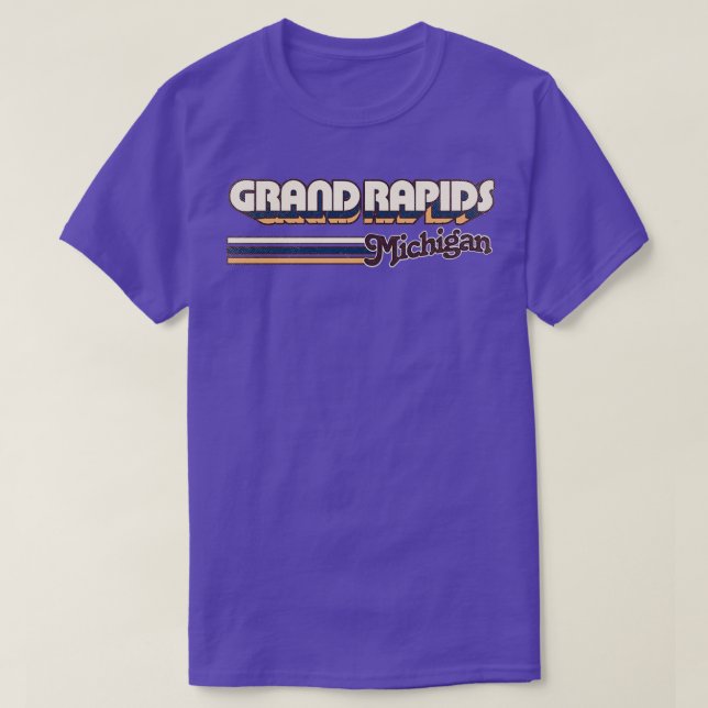 Camiseta Greve de Cidade de Grandes Rapids MI (Frente do Design)