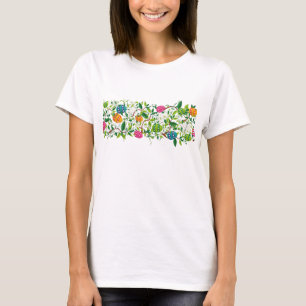 Camiseta Greve de Ovos de Páscoa e Flores de Mola