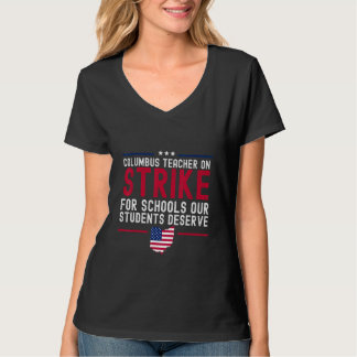 Camiseta Greve de Professores Escolares de Columbus Ohio OH