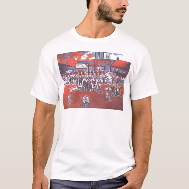 CAMISETA GREVE DOS MINEIROS DE CARVÃO CERCA DE 1984 (Frente)