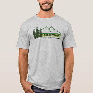 Camiseta Greve Verde do Parque Nacional de Grand Teton