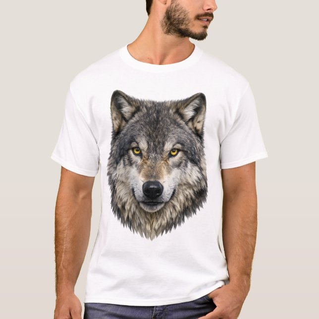 Camiseta Grey Alpha Wolf (Frente)