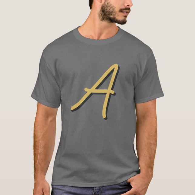 Camiseta Grey Gold Color Monogram Professional (Frente)