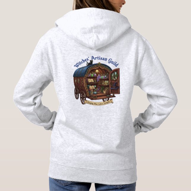 Camiseta Grey Hoodie, Witches Artisan Guild (Verso)