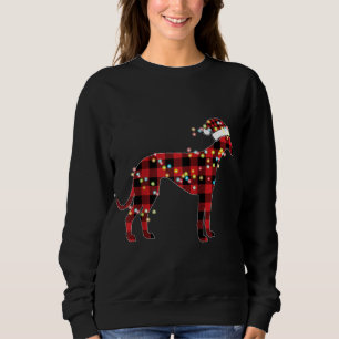 Camiseta Greyhound Christmas Red Xadrez Buffalo Pajamas Xma