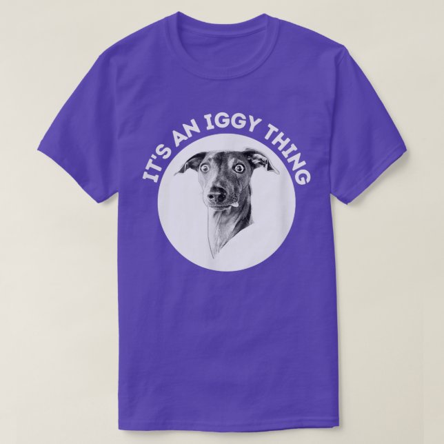 Camiseta Greyhound italiano  (Frente do Design)