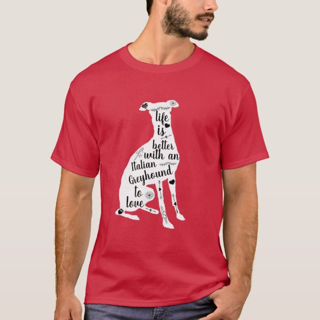 Camiseta Greyhound Italiano (Frente)