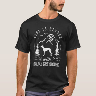 Camiseta Greyhound Life Italiana Melhor Pai