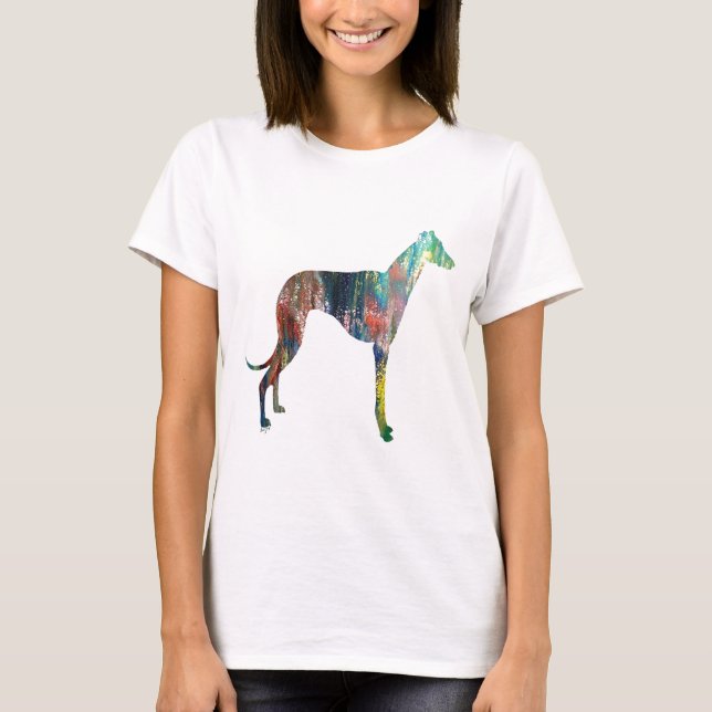 Camiseta Greyhound, Loves Greyhounds, Greyhound (Frente)